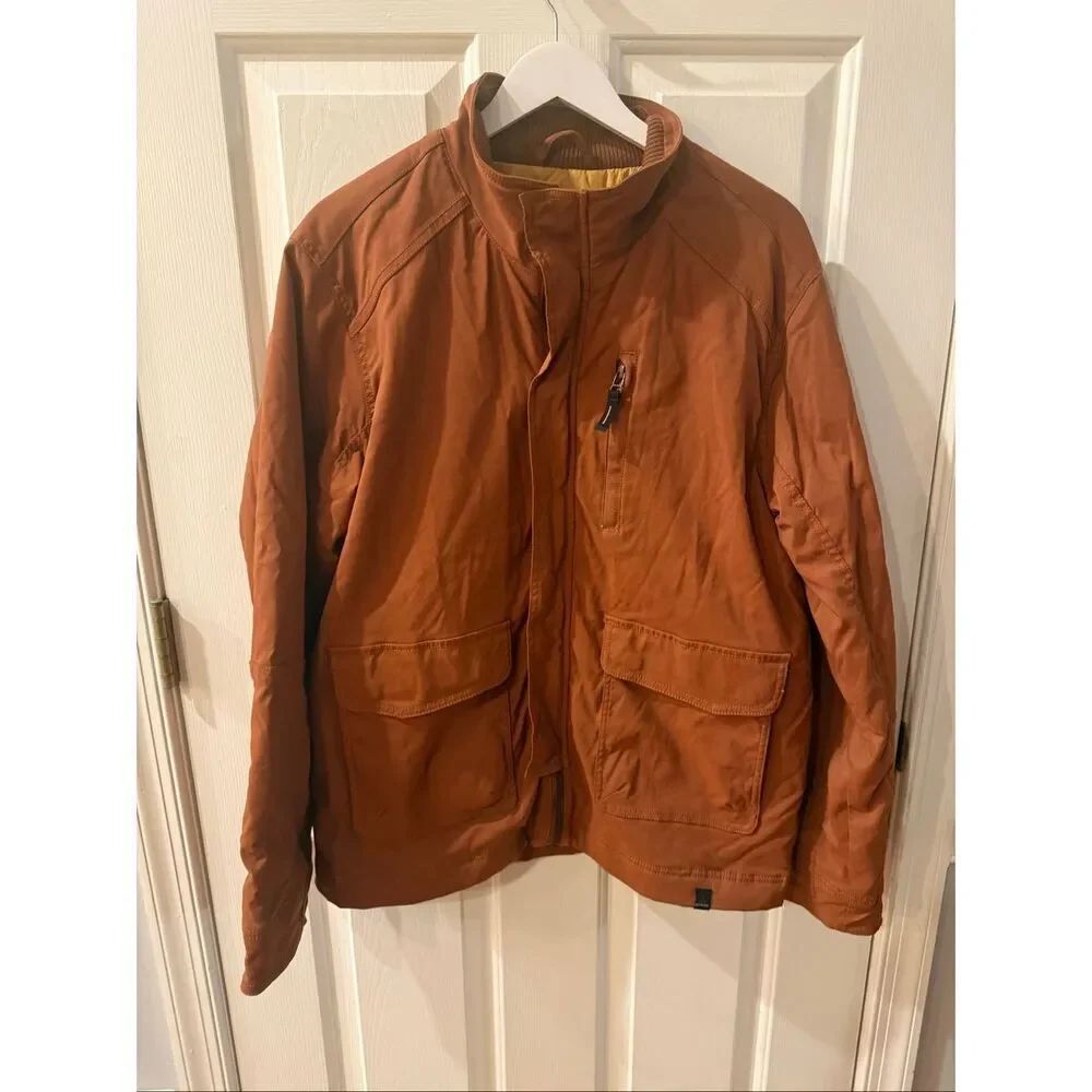 Prana Breathe Cargo Barn Jacket in Rust sz M EUC
